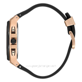 Beverly Hills Polo Club BP3624X.851 Watch Black Rosegold Multifunction Silicone Strap